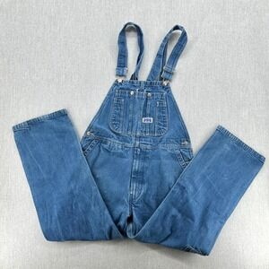 Big Smith Bib Overalls Mens 36x30 Blue Denim Carpenter Workwear Farmer Vintage